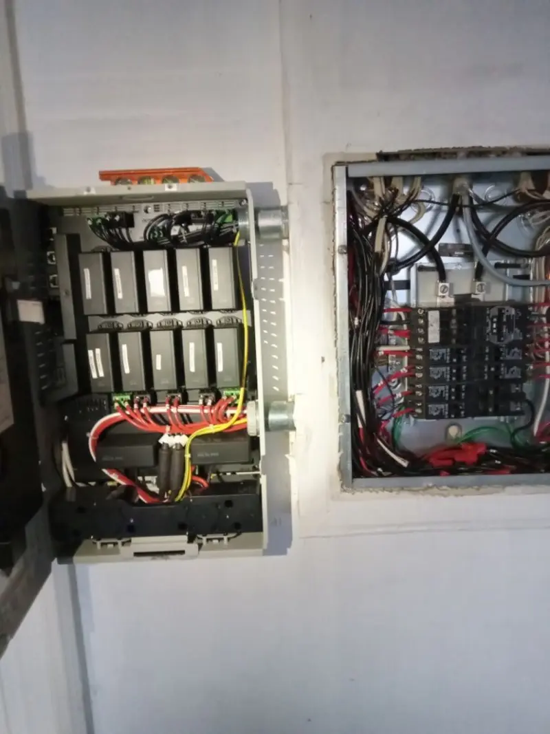 Electrical panel upgrade completed for Security Camera Wiring in Ellsworth